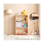 H6398 3단 3칸 삼나무 바퀴형 책장 1color : 명가리빙