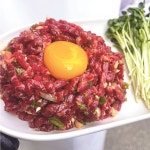 [당일커팅] 투플 투뿔 한우 육회 육사시미 200g 소고기 뭉티기 원뿔 원쁠 : 자연한우드림