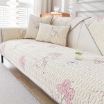 체크 누빔 여름 소파 패드 매트 깔개 : SSHappyHope