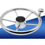 배핸들 어선 방향키 선박 선박용 장식 스텐 요트 봉 13.5인치 스테인리스(손잡이 있음) : 모다mall2