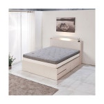 H8223 2단 수납 LED 침대 K 1color : 명가리빙