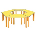 유치원책상 어린이집교구 유치원교구 노랑 안전 열린 유치 학습대 : 서치플레이스10