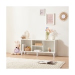 H6561 4칸 오픈 거실장 1140 화이트 : 명가리빙