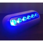 Pactrade Marine 팩트레이드 마린 슈퍼 브라이트 폴리머 오션 블루 수중 라이트 유닛 보트 6 LED 14W : 더플C8