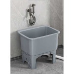 대걸레개수대 야외 세탁실 베란다 간이 싱크대 세척통 발코니 : 빌레모