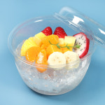도토리 빙수용기 대 50세트 빙수 샐러드 포장 배달 : 해피팩