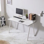 1200x60 화이트 책상위 모니터 다이 선반 받침대 거치 : 명성유통사