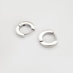 316L 써지컬스틸 각진 링 원터치 피어싱 (2개 한쌍)두께2mm 내경7mm  16071 : 쥬얼랩