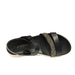 [갤러리아] 탠디 샌들 여성화 (3CM) J1571 BLACK(타임월드) : 갤러리아백화점