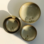 [키친몰링] 수제 도자기 모리 민들레 원접시 4size : 핫트랙스