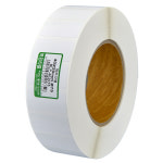 북원라벨 페트지 40X20mm 지관75mm 레진리본 사용 : 북원라벨