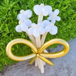 크롬 요술풍선 / DIY 풍선아트 풍선꽃다발 만들기 기념일 이벤트 골드 10개 : 파티붕붕