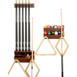 EXTCCT6개의 큐와 당구공 랙 번들을 위한 풀 큐 홀더 : 셀레스븐