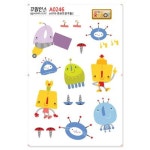 [꾸밈] A0246-꾸밈인스스티커_로보트친구들2 : 핫트랙스