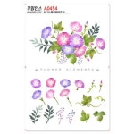 [꾸밈] A0454-꾸밈인스스티커_플라워데코10 : 핫트랙스