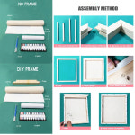 그림 DIY  숫자에 의한 석양 속의 꽃 들판 디지털 수제 성인 어린이 선물 벽 장식 : 엠제이에스상사