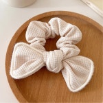 사계절용 리본 올림머리 곱창 밴드 2개 고무줄머리끈 곱창끈 헤어곱창 : 일구구7