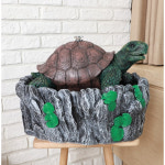 건강 장수 인테리어 거북 분수대(48cm) 카페 실내 가정용 거실 조명 유럽풍 : 지로지로샵