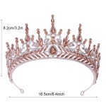 신부 바로크 액세서리 1 웨딩 밴드 크리스탈 헤어 머리 크라운 장식 신제품 럭셔리 큰 왕관 붉은 개 : 커넥트89