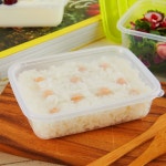 쿡앤락 사각 밀폐용기 10개 냉동 밥 국 보관 용기 300ml 냉장고 소분 정리 용기 : 쿡앤락