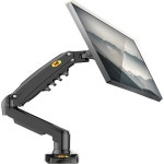 NORTH BAYOU F80 가스 용수철 데스크탑 LED LCD 모니터 마운트 거치대 암 인체 공학적 스트럿 유연한 하중 2 ~ 9kg 17-30 인치 : 두일샵