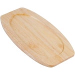 Soro Essentials소로 에센셜 125/8 x 9 3/4 타원형 나무 파지타 언더라이너 시즐 그리들 베이스 핏 87/8 57/8 팬 그릴 푸드 서버 홈 앤... 