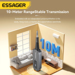와이파이 어댑터 Essager 투인원 블루투스 오디오 리시버 송신기 무선 5.1 AUX 이어폰 TV 자동차용 스테레오 3.5mm : 하이 해피