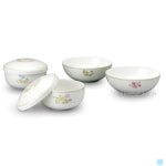 한국도자기 매난국죽 밥공기 국그릇 대접 단반상기 : 이리와코리아