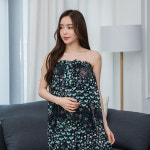 여성골프가운 사우나가운 쉬폰 쟈가드 프릴 원피스 빅사이즈 : 지니골프.com