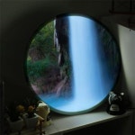 [꾸밈] nr204-LED액자45R_풍수에좋은폭포 : 핫트랙스