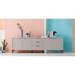 감각적인 높은 수납장 3단 서랍 거실장 2100 티비수납장 tv서랍장 북유럽풍 티비대 : 마켓사계