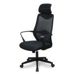 [히트가구] J1271 메쉬 헤드 블랙 사무의자 1color : 핫트랙스