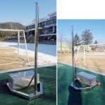 신아 - S211-11S 배구지주 이동식 스텐 H2430mm : 스매싱스포츠