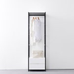 직장인 기숙사 셔츠 수납 옷걸이 2단 서랍 행거 600 서랍형수납 행거용품 옷걸이수납 : 온리큐