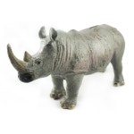 코뿔소 피규어 소프트 애니멀 동물 인형 농장 미니 전시 유치원 자연과학 : urbangreen