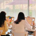 수원 나뇽 이화미술 유화 아크릴화 커피 원데이 클래스 : 솜씨당