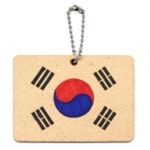 호국보훈 애국 광복절 태극기 키링 열쇠고리 미니펜던트 우드 컬러링 미술놀이 체험활동 꾸미기 : 원더바스켓