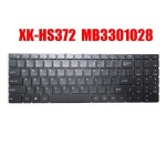 백라이트 없는 노트북 키보드 XK-HS372, F0007-028 영어 미국 블랙, MB3301028, 신제품 : 아로니아 스토어