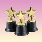 골드 스타 별 미니 상패 트로피 어린이집 유치원 운동회 시험 대회 시상식 상장 기념 : 나이스 스텝