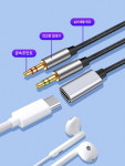 비보 오포에 적용 가능 오포 타이펙 플랫 이어폰 3.5mm 휴대폰 노트북 본체 콘센트 둥근구멍 데스크톱 PC 듣기 음성통화  케이블 연결... 