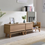 북유럽풍 좌식 화장대 거실장 세트 5색 거실수납장 모던가구 티비선반 티비서랍장 : 페블디