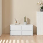 낮은 와이드 2단 서랍장 거실티비장 800 공간꾸미기 서랍수납장 원룸수납 심플모던 : 페블디