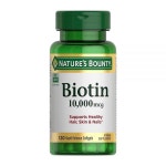 네이처스 바운티 Natures Bounty Biotin 비오틴 모발 손톱 10000mcg 래피드 릴리즈 소프트젤 120개입 : 교진컴퍼니