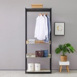 견고한 스틸 프레임 2단 시스템 행거 B 800 옷걸이헹거 사무실행거 자취옷수납 가정용 : 페블디