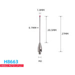 터치 프로브 CMM 팁 텅스텐 스틸 스타일러스 볼 게이지 헤드 액세서리 H7805 H1345 H7806 H0033 H7808 H0034 M2 1 개 : 선우유통22