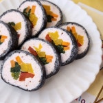 강아지 생일파티 간식 닭가슴살 강아지김밥 : 잘먹었개