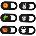LIFKICH6pcs 프라이버시 커버 슬라이드 머리띠 폼 패딩 케이스 스티커 노트북 웹캠 동물 렌즈 컴퓨터 복근 슬라이더 : 돈비영식
