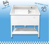 [펫아우라] 중형 애견욕조 강아지 고양이 목욕 애견미용실 욕조 가정에서 셀프목욕 : 펫아우라