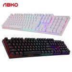 앱코Hacker K640 PC방 키보드 레인보우LED 축교환 : 레알몰 스토어