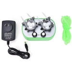 GarosaG7282 연동펌프 자동수압 격막펌프 12V 이중펌프 헤드 미니어처 미니 셀프 프라이밍펌프 2미터 연장관G72823 US플러그 : 돈비영네